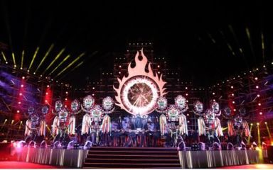 千架无人机高空造奇幻 2019云南巍山国际火把节圆满举办
